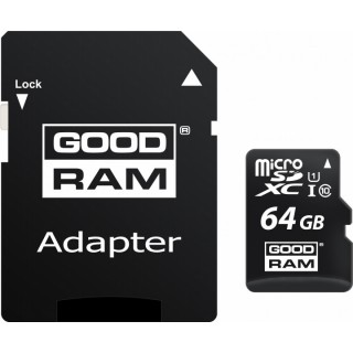 GoodRAM 64GB microSDHC Class10+ SD adapter